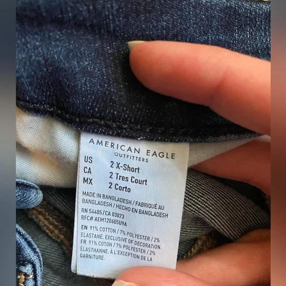 Petite Size 2 Jeans Bundle Express American Eagle - Picture 10 of 10
